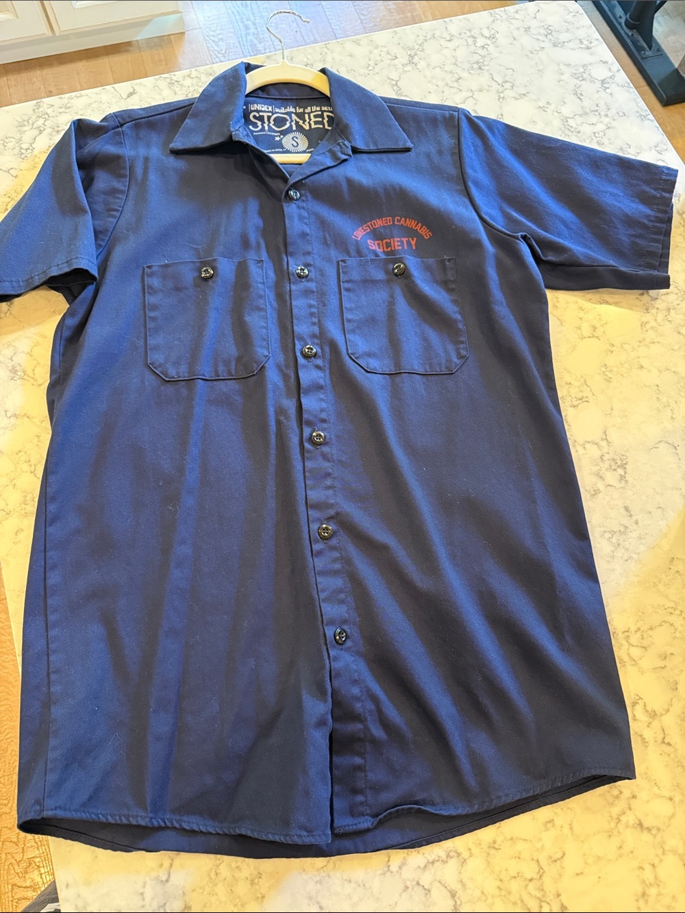 Lovestoned Cannabis Society Rare Vintage Bowler Shirt